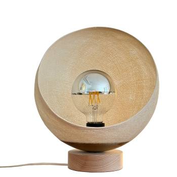 Bebop, lampe de table avec abat-jour à 360 degrés, écru 25cm - Tafellamp - La Case de Cousin Paul