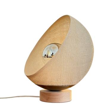 Bebop, lampe de table avec abat-jour à 360 degrés, écru 25cm - Lampade da tavolo - La Case de Cousin Paul