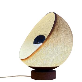 Bebop, lampe de table avec abat-jour à 360 degrés, écru 25cm - Lampe à poser - La Case de Cousin Paul