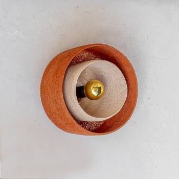 Magnetic Tulipe Wall Light – Havana and Nude - Wall light - La Case de Cousin Paul