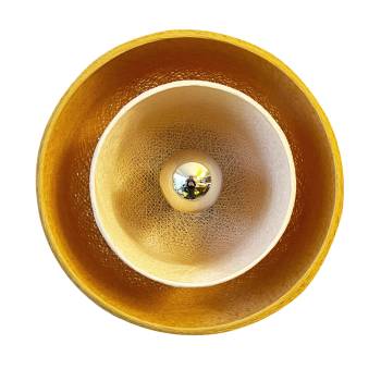 Magnetic Tulipe Wall Light – Camel and Ecru - Wall light - La Case de Cousin Paul