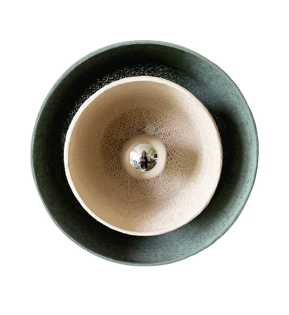 Magnetische Tulipe wandlamp – Vergrijsd groen en Ecru - Wandlamp - La Case de Cousin Paul