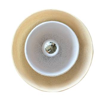 Magnetische Wandleuchte Tulipe – Ekru und Weiß - Wandleuchte - La Case de Cousin Paul