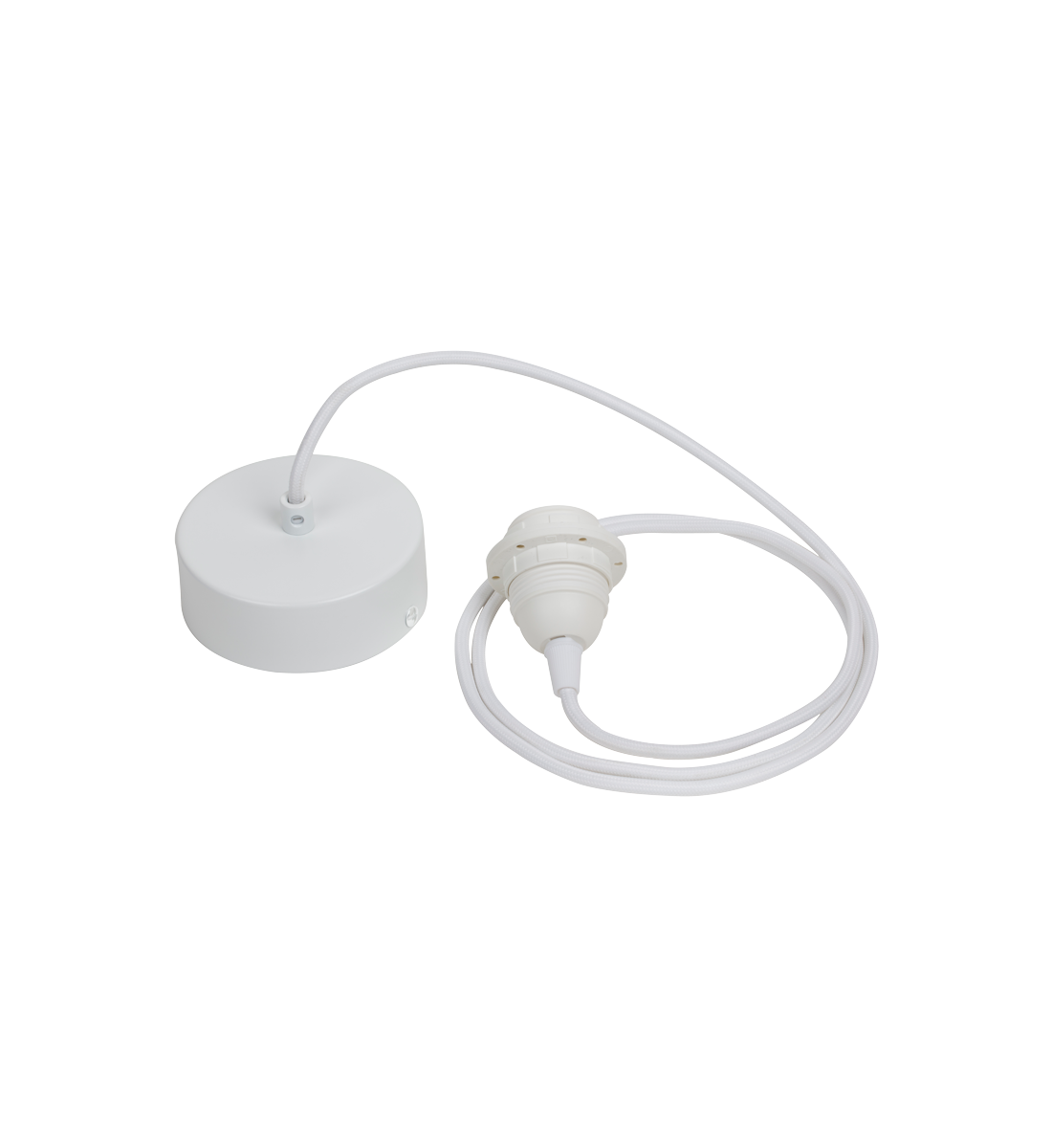 Suspension simple 80cm blanc mat - Made in France - Accessoires luminaires - La Case de Cousin Paul