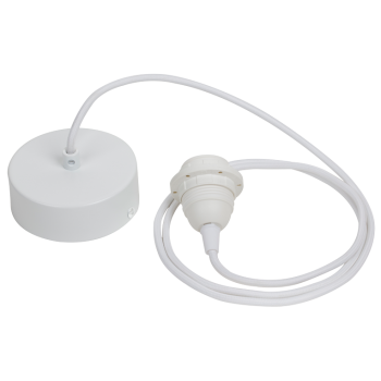 Suspension simple 80cm blanc mat - Made in France - Accessoires luminaires - La Case de Cousin Paul