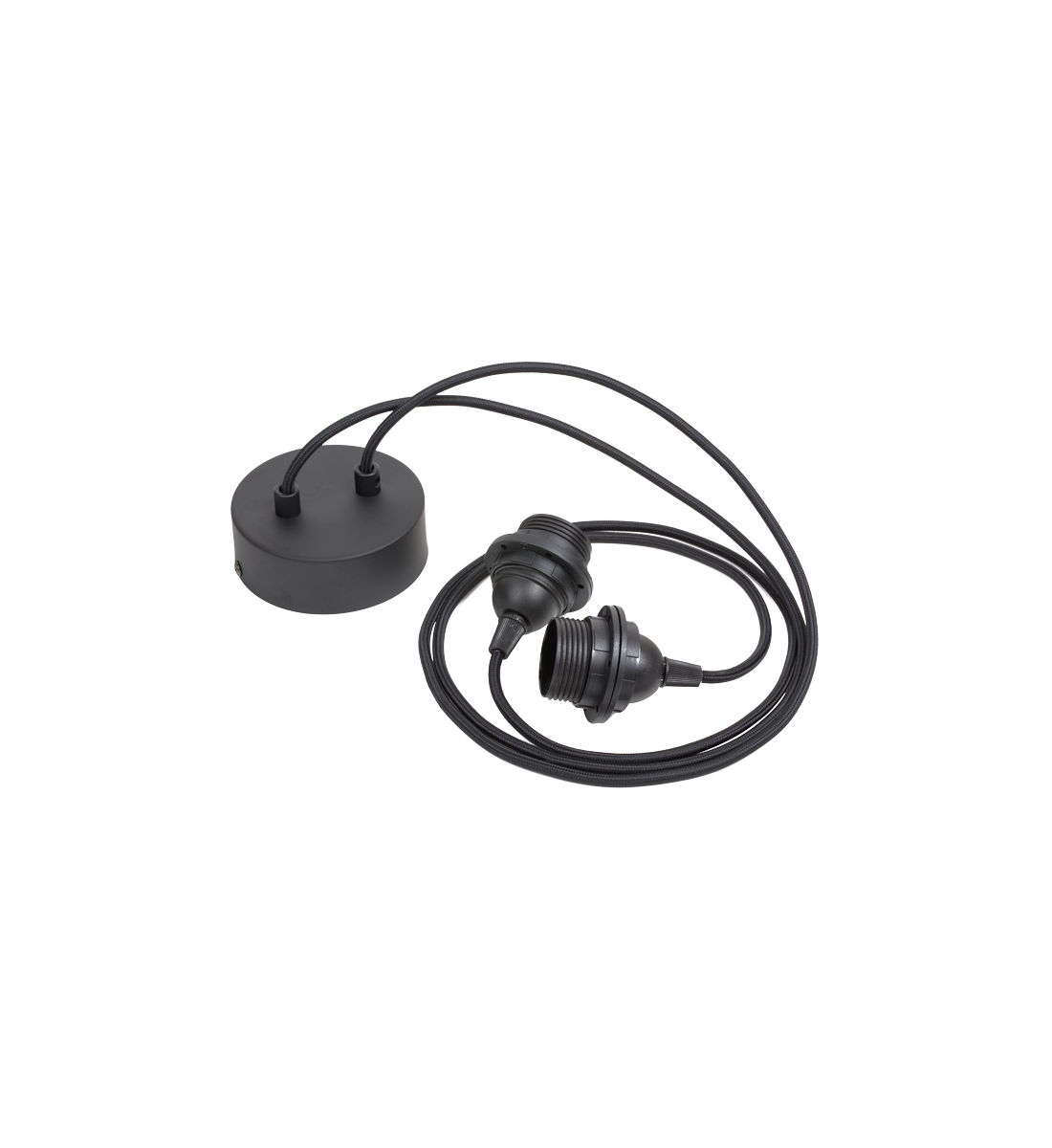 Suspension double noire - Accessoires luminaires - La Case de Cousin Paul