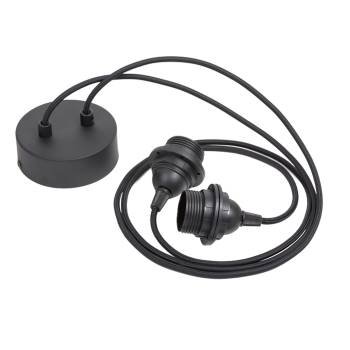 Dubbele hanglamp met bollen – Eendblauw en Camel - Dubbel lamp ballampen - La Case de Cousin Paul