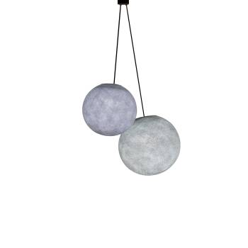 Suspension double globes Galet et Perle - Suspension double - La Case de Cousin Paul