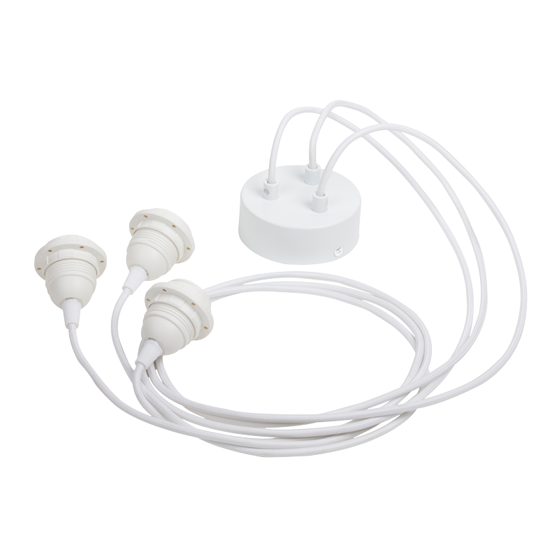 Colgante 3 blanco mate Colgante 3 blanco mate