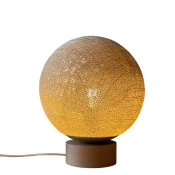 Bebop, Tischlampe mit Lampenschirm zu 360° drehbar, Sandfarben - Tischlampe - La Case de Cousin Paul
