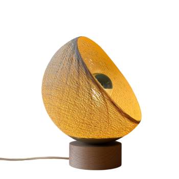 Bebop, Tischlampe mit Lampenschirm zu 360° drehbar, Sandfarben - Tischlampe - La Case de Cousin Paul