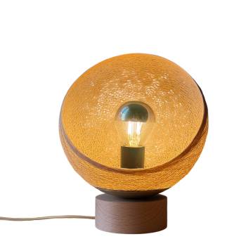 Bebop, Tischlampe mit Lampenschirm zu 360° drehbar, Sandfarben - Tischlampe - La Case de Cousin Paul