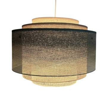 Supernova Green grey Cylindrical Lampshade - Supernova Lampshade - La Case de Cousin Paul