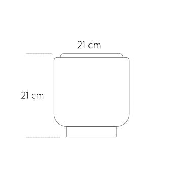 Lampe à poser Tulipe - écru et blanc - Reconditionnée - Les reconditionnés - La Case de Cousin Paul