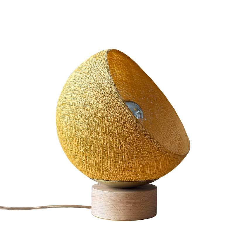 Bebop, lampe de table avec abat-jour à 360 degrés, camel -Reconditionnée17cm - Les reconditionnés - La Case de Cousin Paul