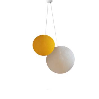 Doppio lampadario sfere Curry - Lin - Doppia sospensione - La Case de Cousin Paul