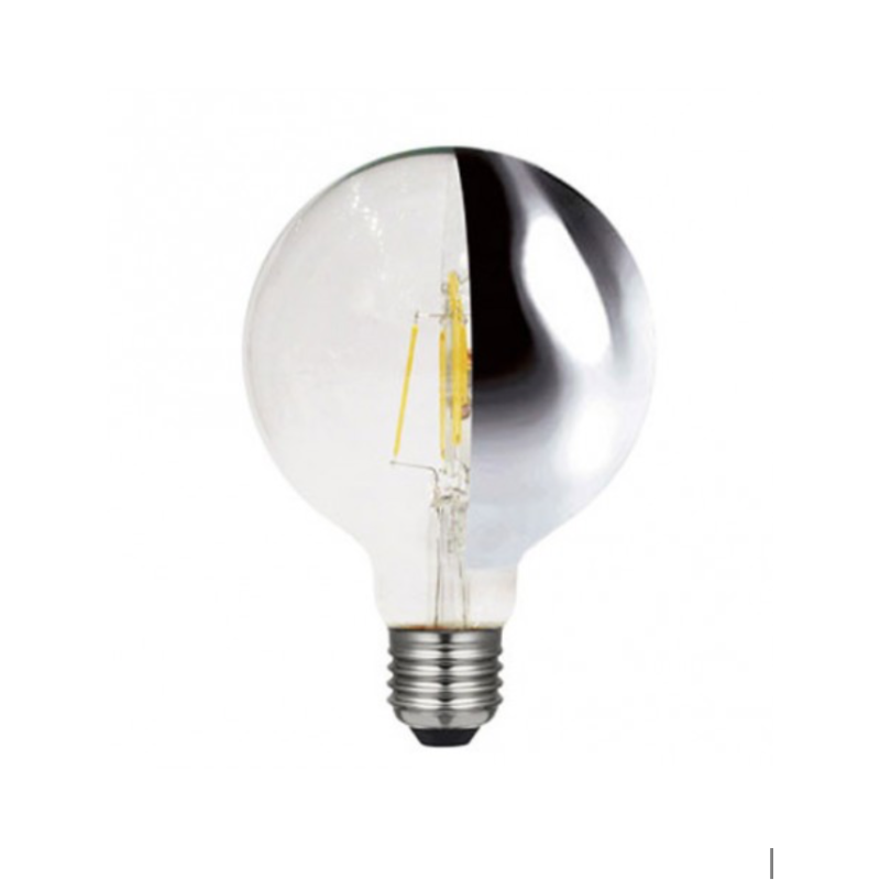 Ampoule LED E27 calotte verticale argentée - Ampoules - La Case de Cousin Paul