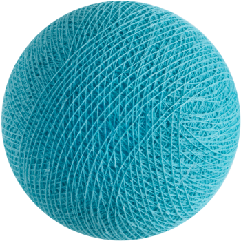 Boule tissée pour guirlande Outdoor aqua - Boules Outdoor - La Case de Cousin Paul