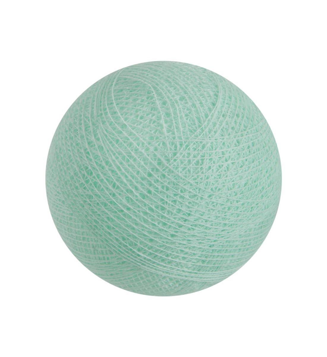 boule tissée pour guirlande Premium menthe - Boules Tissées Premium - La Case de Cousin Paul