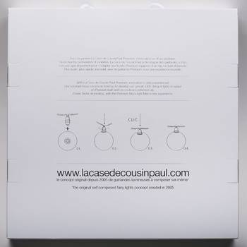 Catena luminosa Premium da 20 LED - bordeaux - Cofanetti Premium - La Case de Cousin Paul