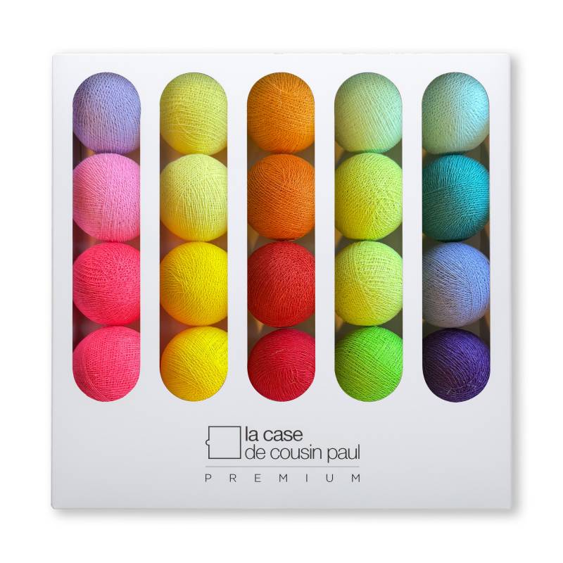 Guirnalda Premium de 20 LED - multicolore - Estuches Premium - La Case de Cousin Paul