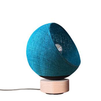 Bebop, lampada da tavolo orientabile con sfere blu pavone 17cm - Upcycling - Lampade da tavolo - La Case de Cousin Paul