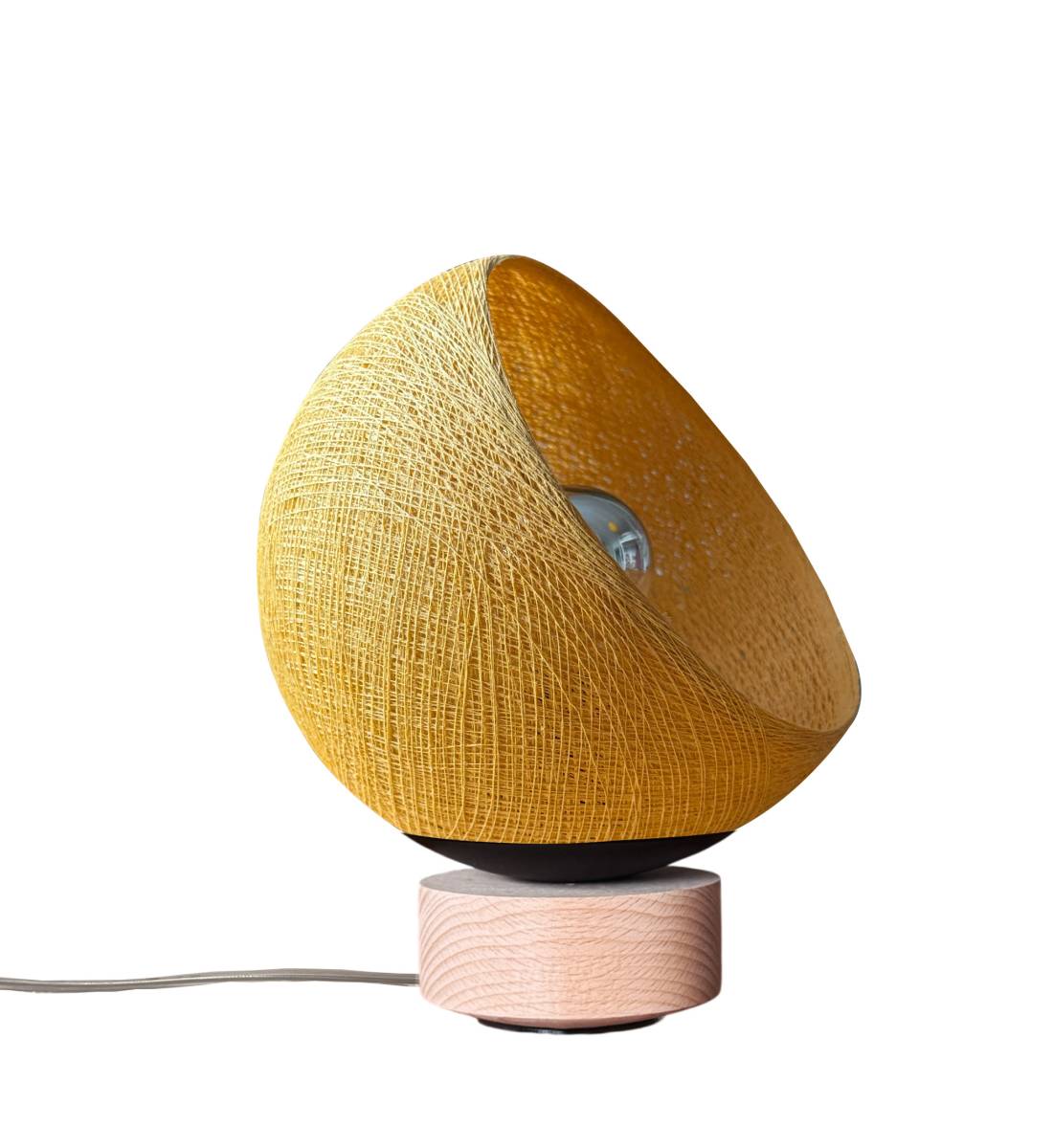 Bebop, verstelbare tafellamp met ballampen kameel - Upcycling - Tafellamp - La Case de Cousin Paul