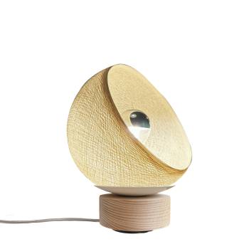 Bebop, lampe de table 360 degrés, écru 17cm - Upcycling - Lampe à poser - La Case de Cousin Paul