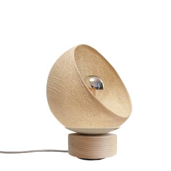 Bebop, Tischlampe mit Lampenschirm zu 360° drehbar, 17cm, Ekrü - Upcycling - Tischlampe - La Case de Cousin Paul