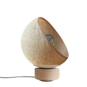 Bebop, lampe de table avec abat-jour à 360 degrés, sable 17cm - Upcycling - Lampe à poser - La Case de Cousin Paul