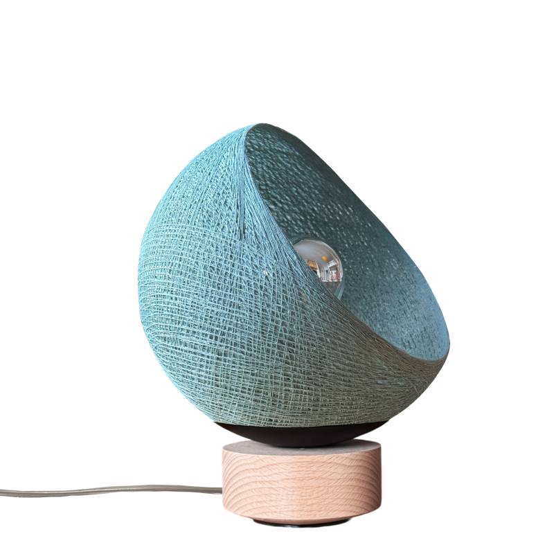 Bebop, lampe de table 360 degrés, vert de gris 17cm - Upcycling - Lampe à poser - La Case de Cousin Paul