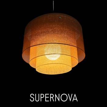 Zylindrischer Lampenschirm Supernova Havanna - L - Supernova Lampenschirm - La Case de Cousin Paul