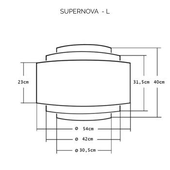 Supernova Cilindrische Lampenkap Camel - L - Supernova Lampenkap - La Case de Cousin Paul