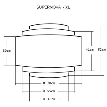 Abat-jour cylindrique Supernova XL - Vert de Gris - Abat-jour Supernova - La Case de Cousin Paul