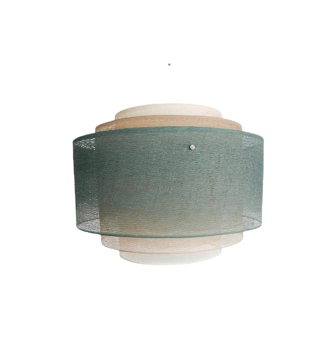 Supernova Green grey Cylindrical Lampshade - Supernova Lampshade - La Case de Cousin Paul