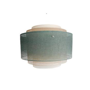 Supernova Green grey Cylindrical Lampshade - Supernova Lampshade - La Case de Cousin Paul