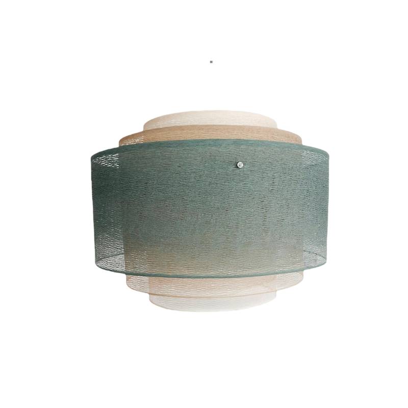 Supernova Green grey Cylindrical Lampshade - Supernova Lampshade - La Case de Cousin Paul
