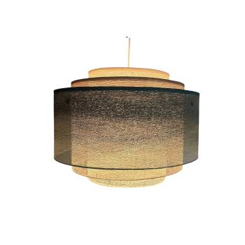 Supernova Green grey Cylindrical Lampshade - Supernova Lampshade - La Case de Cousin Paul