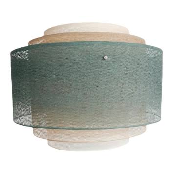 Supernova Green grey Cylindrical Lampshade - XL - Supernova Lampshade - La Case de Cousin Paul
