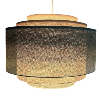 Supernova Green grey Cylindrical Lampshade - XL - Supernova Lampshade - La Case de Cousin Paul