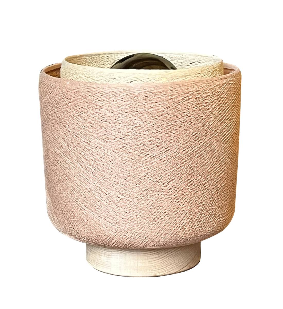 Nude and Sand Tulipe table lamp - Upcycling - Offers - La Case de Cousin Paul