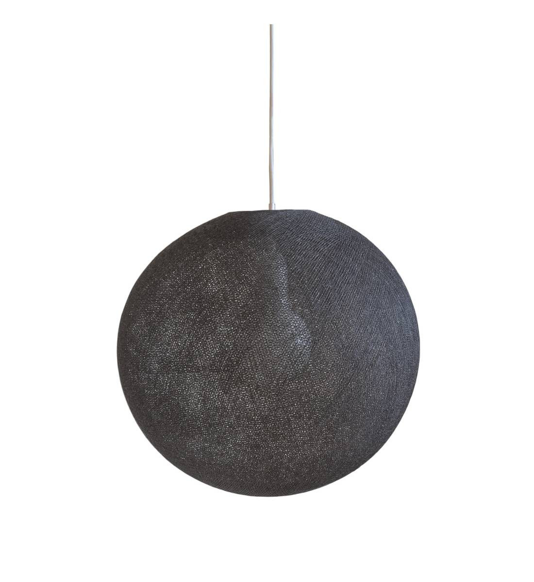Globe Anthracite Ø 50cm with suspension - Single Pendant lamp - La Case de Cousin Paul
