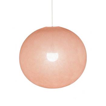 Globe blush Ø 67cm with its s - Single Pendant lamp - La Case de Cousin Paul