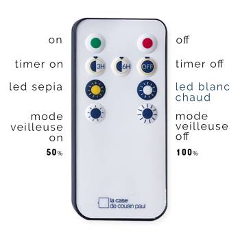 Fernbedienung für multifunktionale LED-Lichterkette - Multifunktionale LED-Girlande - La Case de Cousin Paul