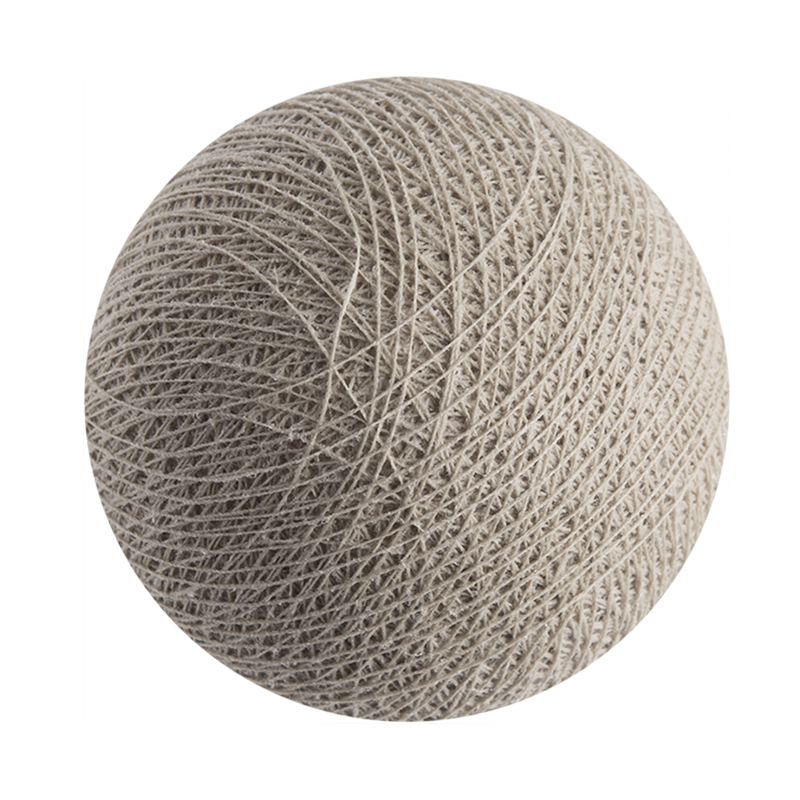 boule pour guirlande veilleuse grège - Boules veilleuses bébé - La Case de Cousin Paul