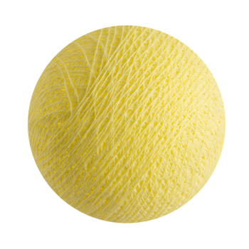 boule pour guirlande veilleuse jaune clair - Boules veilleuses bébé - La Case de Cousin Paul