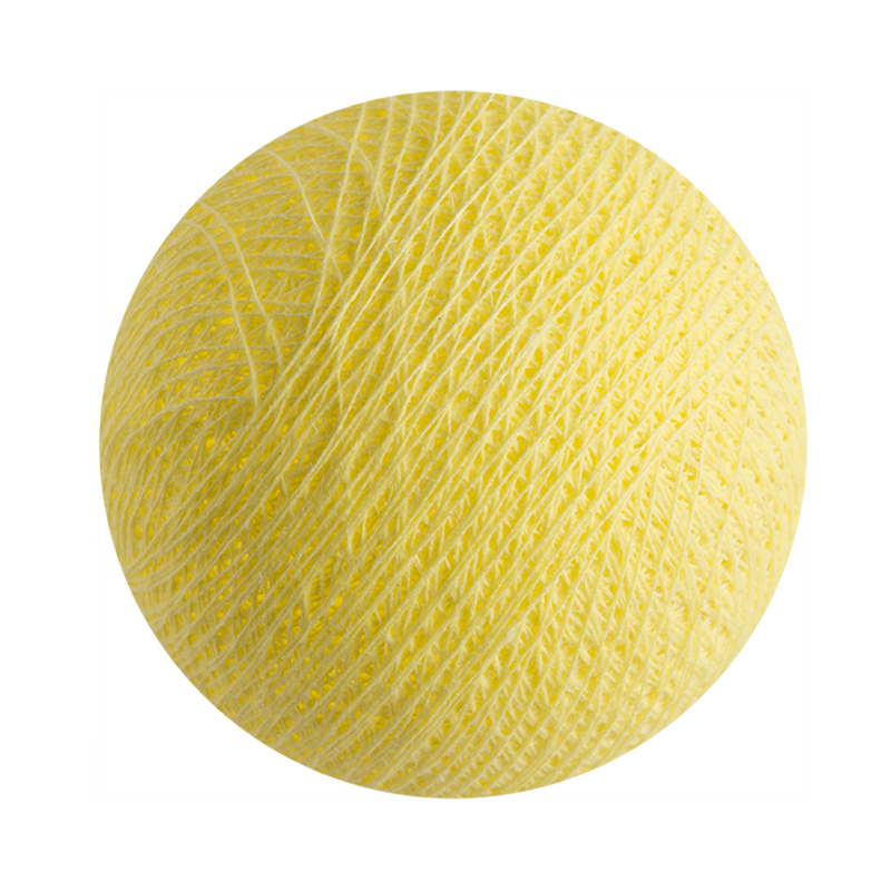 boule pour guirlande veilleuse jaune clair - Boules veilleuses bébé - La Case de Cousin Paul