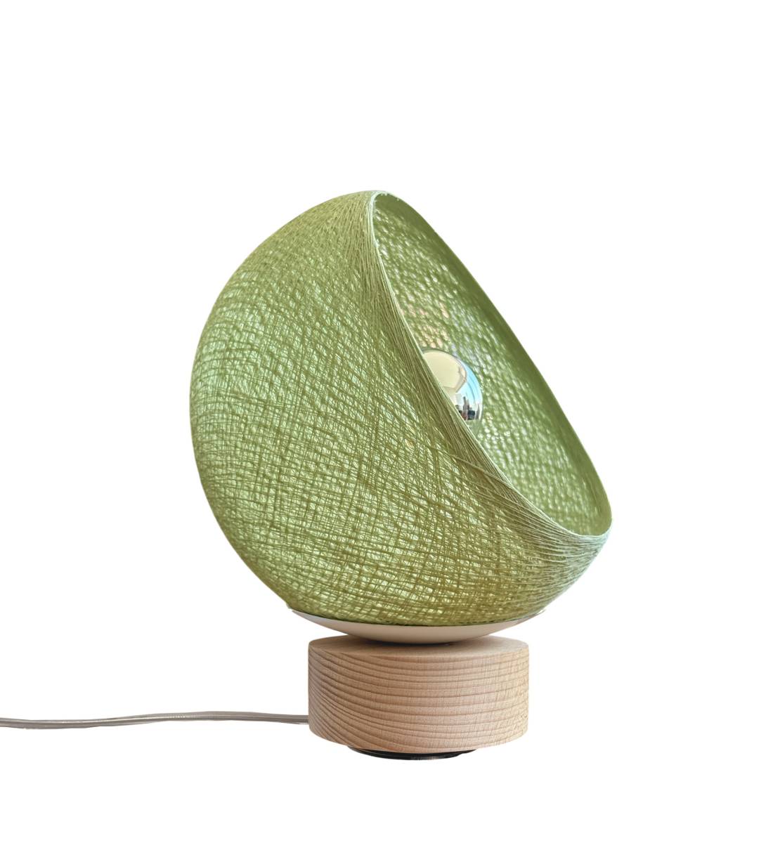 Bebop, lampe de table avec abat-jour à 360 degrés, tilleul 17cm - Upcycling - Lampe à poser - La Case de Cousin Paul