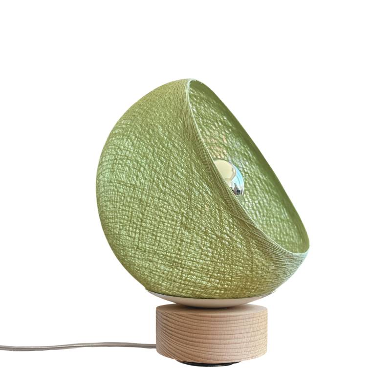 Bebop, Tischlampe mit Lampenschirm zu 360° drehbar, Tilleul - Upcycling - Tischlampe - La Case de Cousin Paul