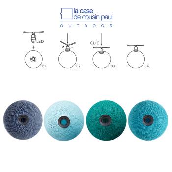 Trinidad - Lichterkette 24 Kugeln In- und Outdoor - In- und Outdoor Lichterketten - La Case de Cousin Paul